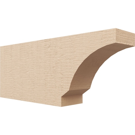 Ekena Millwork 4in. W x 8in. H x 20in. L Moab Woodgrain TimberThane Rafter Tail, Primed Tan RFTUR04X08X20MOARCPR